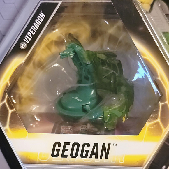 Bakugan Geogan Rising Geogan Viperagon Green Damaged Packaging - Picture 2 of 6